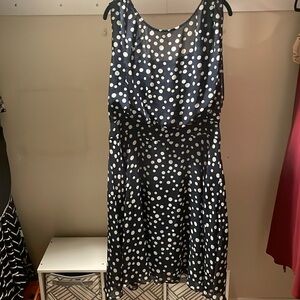 EUC polka dot blouson dress